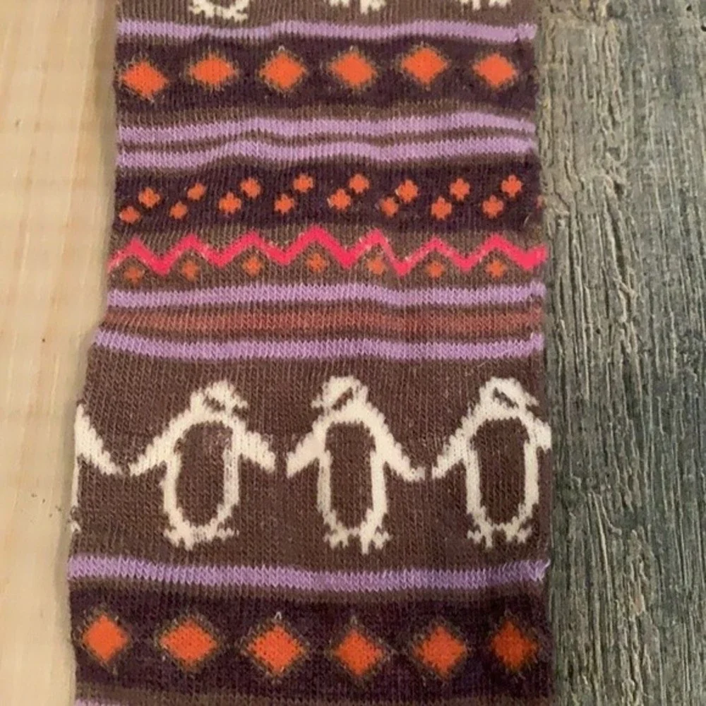 Penguin Winter Holiday Long Socks Unisex Christmas Time Cozy Gift OS Fits Most